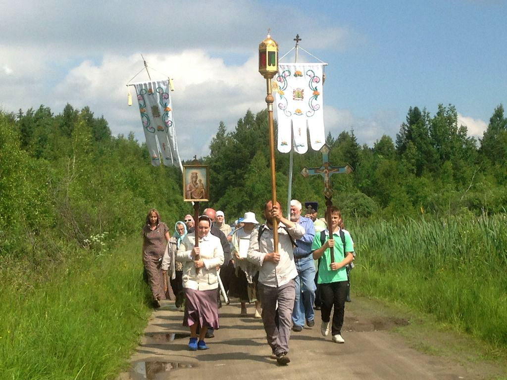 Крестный ход в Александро-Куштском монастыре 2016